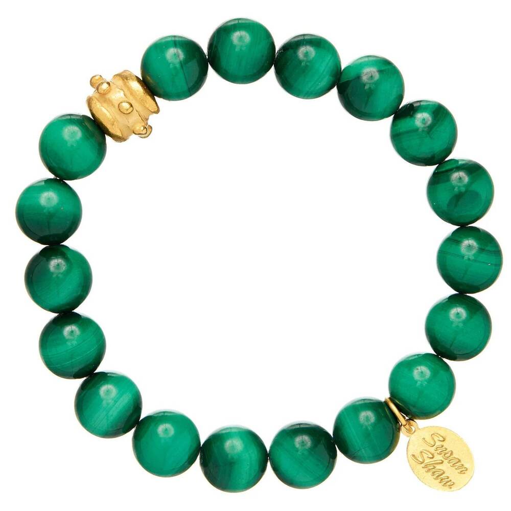 NEW SUSAN SHAW bailey stretch bracelet in green